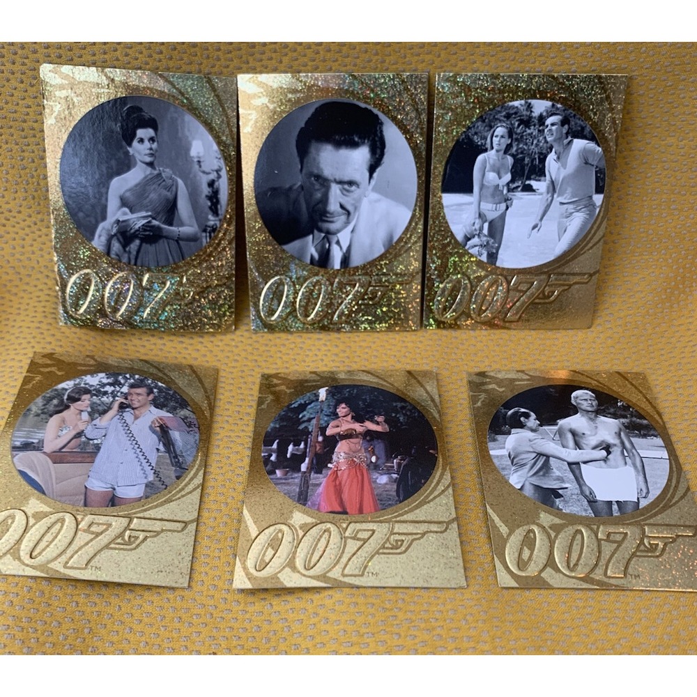 2012 JAMES BOND 50th ANNIVERSARY SPARKLE FOIL 002 004 008 010 012 014